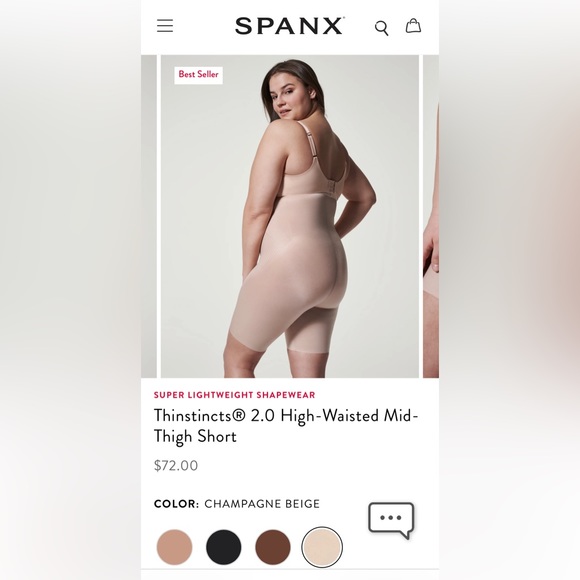 SPANX Thinstincts 2.0 high-waisted mid-thigh shorts - Picture 4 of 7